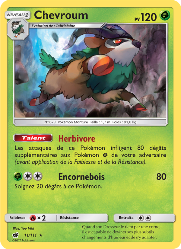 Chevroum 11 — Invasion Carmin (French Pokémon TCG card)