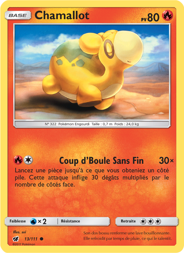 Chamallot 13 — Invasion Carmin (French Pokémon TCG card)