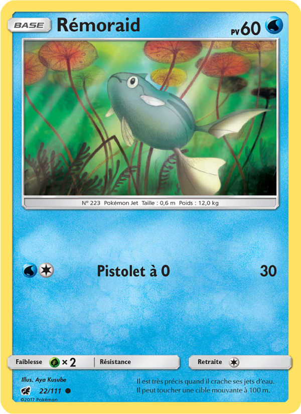 Rémoraid 22 — Invasion Carmin (French Pokémon TCG card)