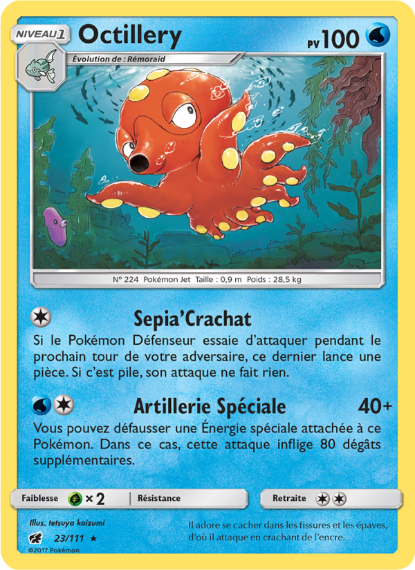 Octillery 23 — Invasion Carmin (French Pokémon TCG card)