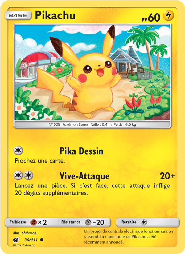 Pikachu 30 — Invasion Carmin (French Pokémon TCG card)
