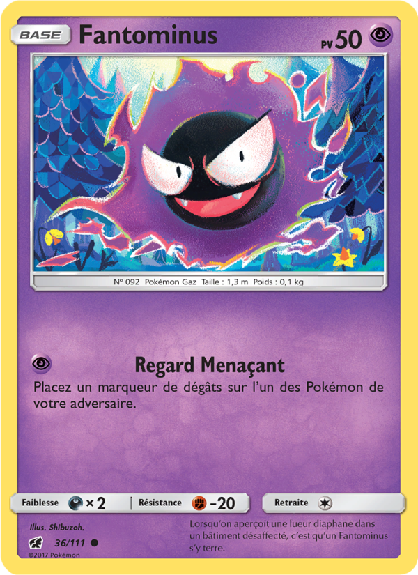Fantominus 36 — Invasion Carmin (French Pokémon TCG card)