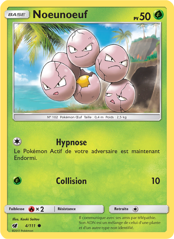 Noeunoeuf 4 — Invasion Carmin (French Pokémon TCG card)