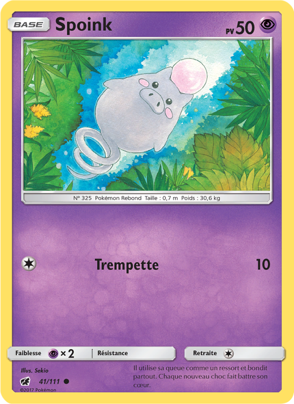 Spoink 41 — Invasion Carmin (French Pokémon TCG card)