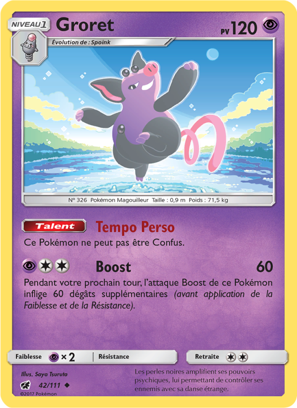 Groret 42 — Invasion Carmin (French Pokémon TCG card)