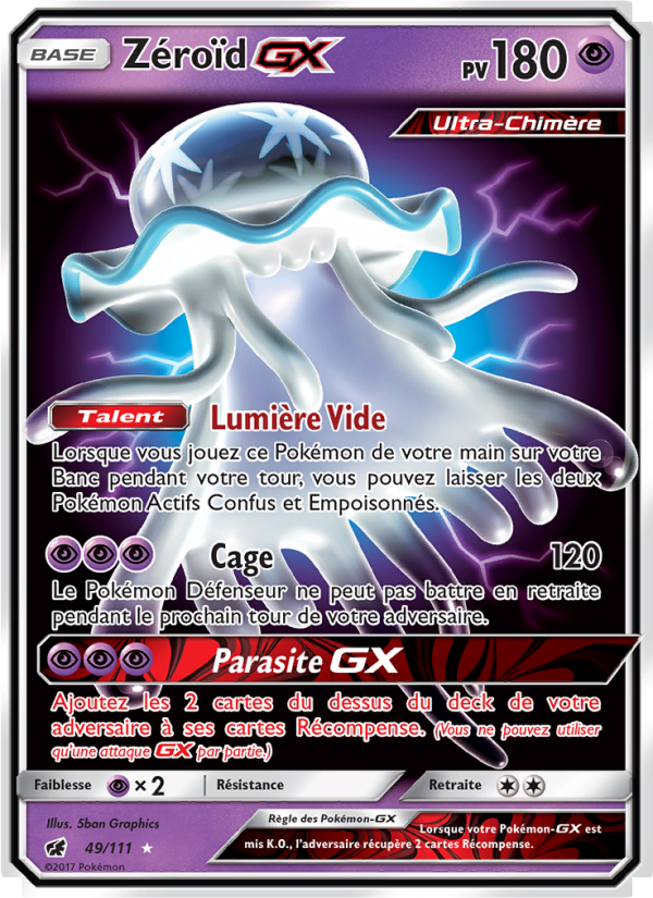 Zéroïd GX 49 — Invasion Carmin (French Pokémon TCG card)