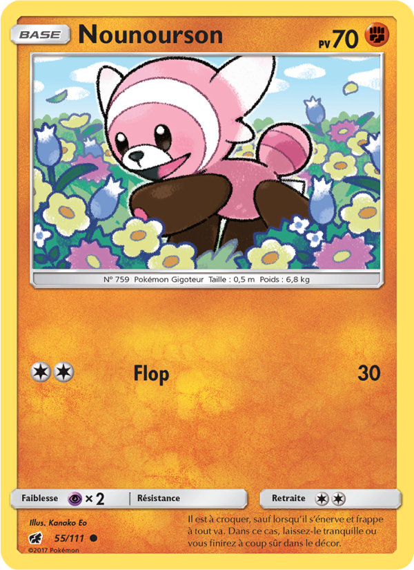 Nounourson 55 — Invasion Carmin (French Pokémon TCG card)