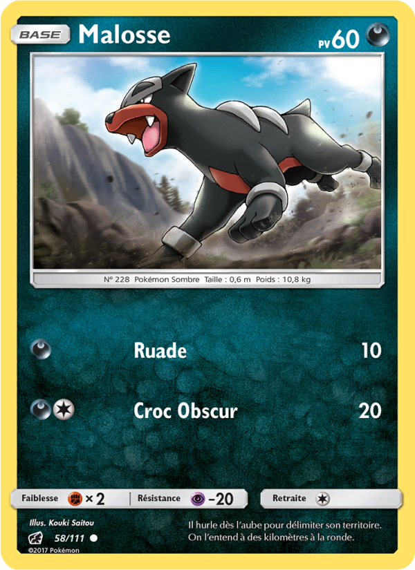 Malosse 58 — Invasion Carmin (French Pokémon TCG card)