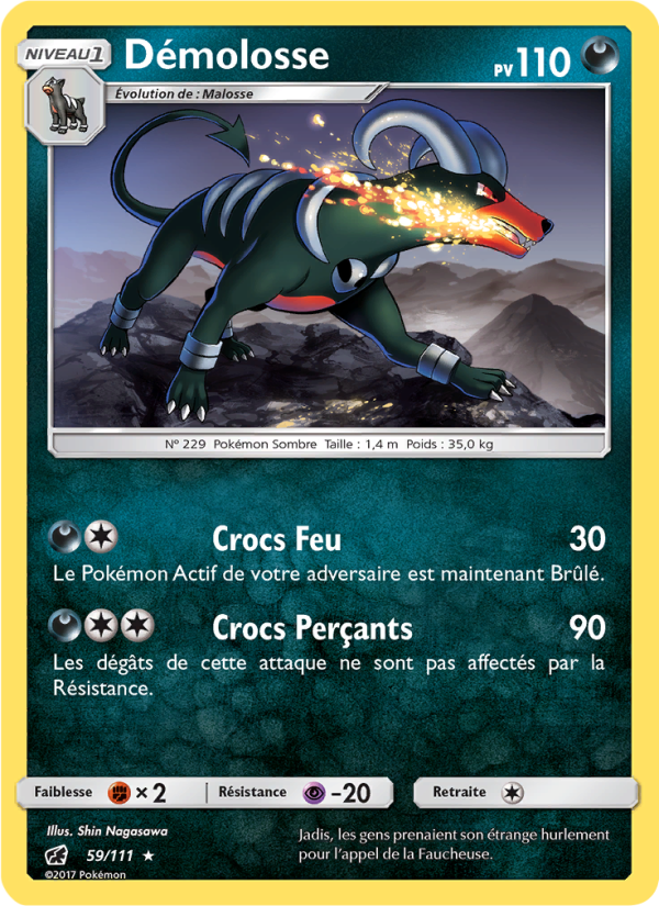 Démolosse 59 — Invasion Carmin (French Pokémon TCG card)