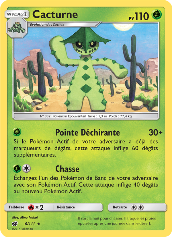 Cacturne 6 — Invasion Carmin (French Pokémon TCG card)