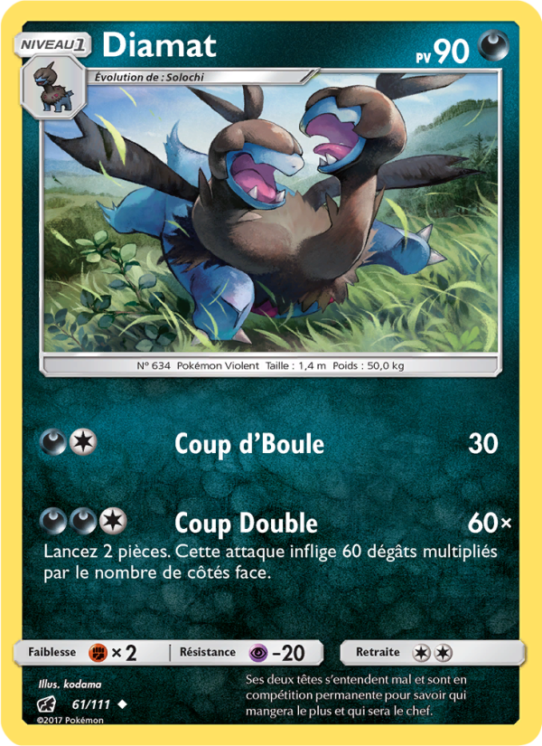 Diamat 61 — Invasion Carmin (French Pokémon TCG card)