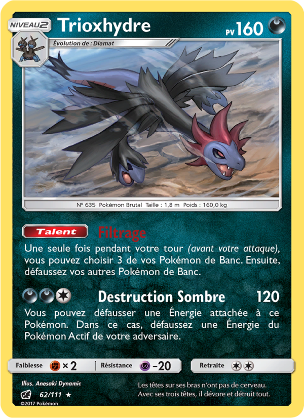 Trioxhydre 62 — Invasion Carmin (French Pokémon TCG card)