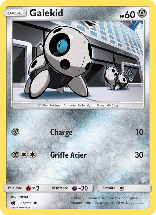 Galekid 65 — Invasion Carmin (French Pokémon TCG card)