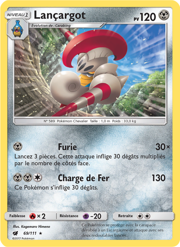 Lançargot 69 — Invasion Carmin (French Pokémon TCG card)