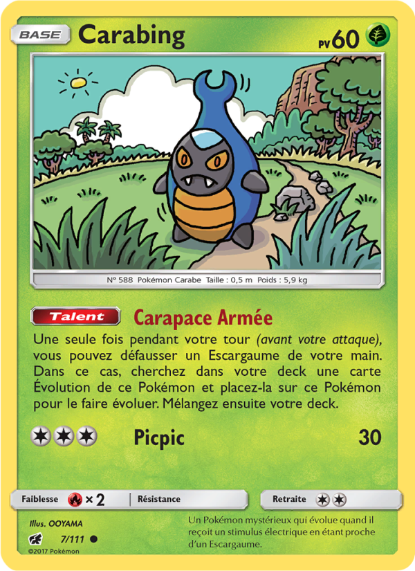 Carabing 7 — Invasion Carmin (French Pokémon TCG card)