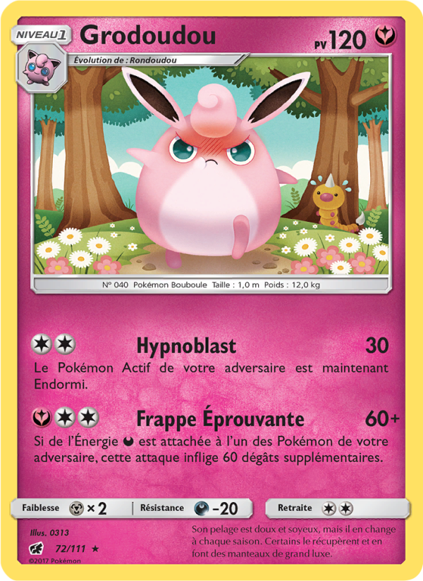 Grodoudou 72 — Invasion Carmin (French Pokémon TCG card)