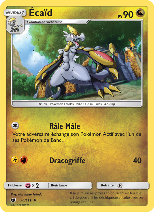 Écaïd 76 — Invasion Carmin (French Pokémon TCG card)
