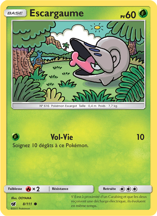 Escargaume 8 — Invasion Carmin (French Pokémon TCG card)