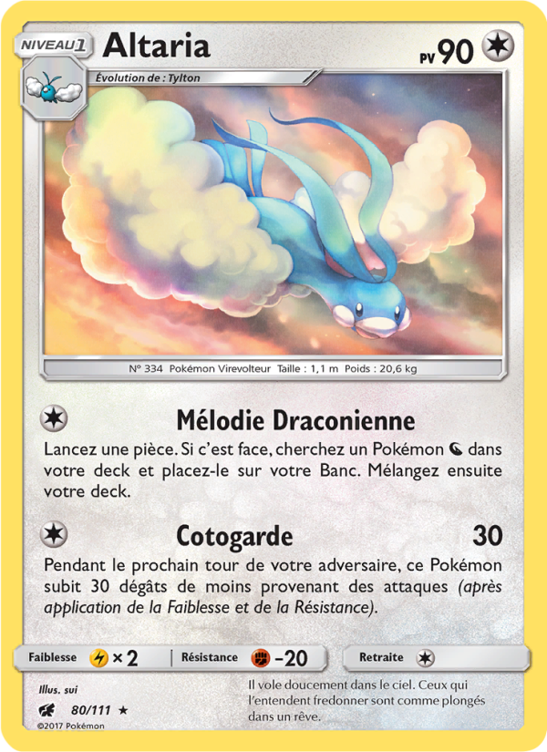 Altaria 80 — Invasion Carmin (French Pokémon TCG card)