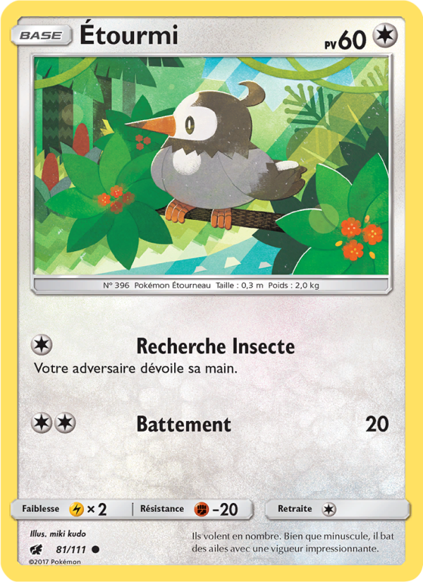 Étourmi 81 — Invasion Carmin (French Pokémon TCG card)
