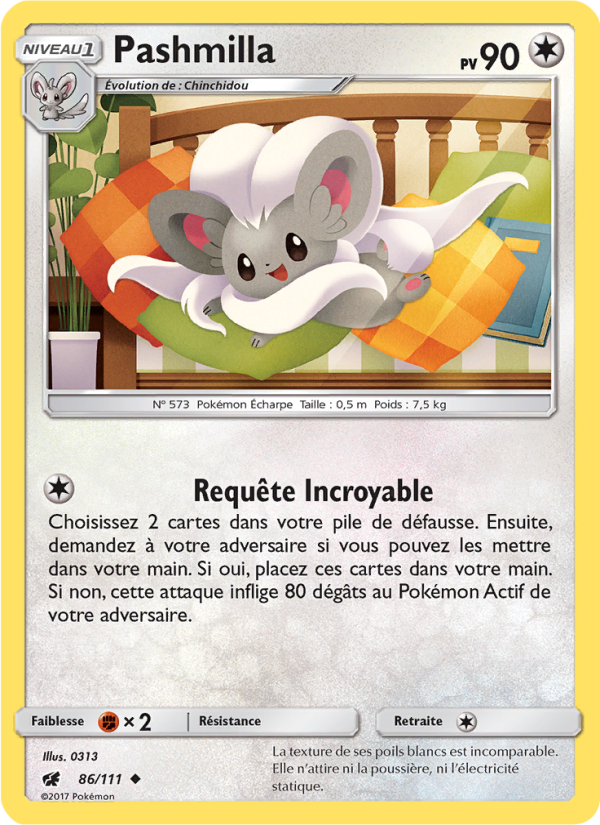 Pashmilla 86 — Invasion Carmin (French Pokémon TCG card)