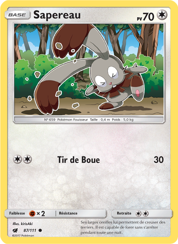 Sapereau 87 — Invasion Carmin (French Pokémon TCG card)