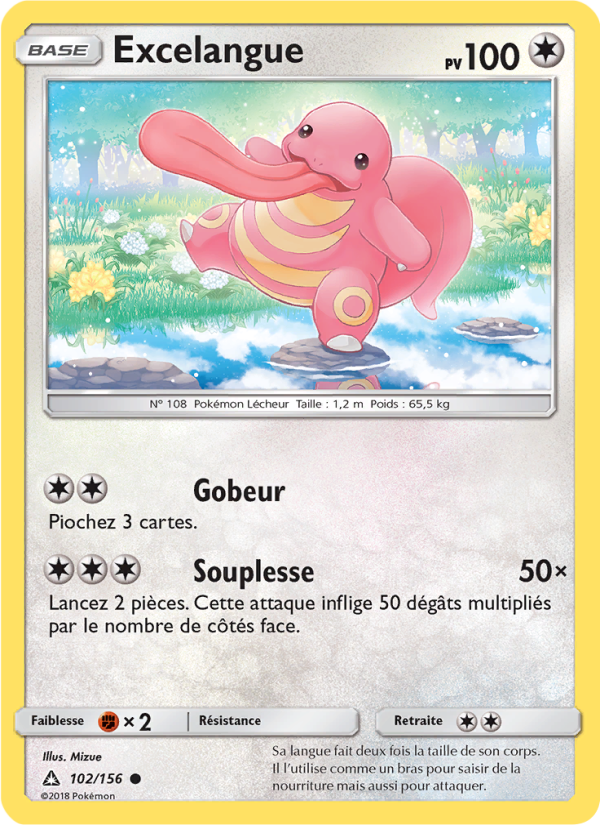 Excelangue 102 — Ultra-Prisme (French Pokémon TCG card)