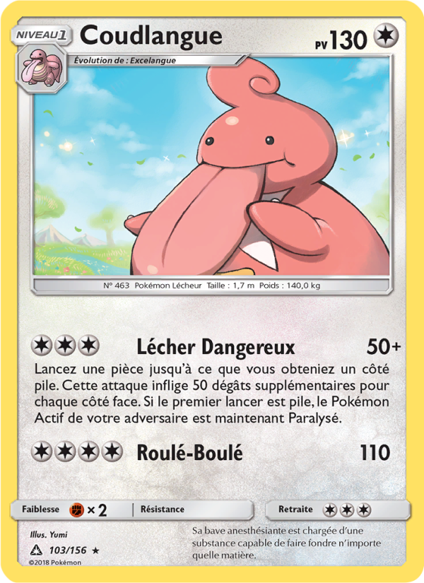 Coudlangue 103 — Ultra-Prisme (French Pokémon TCG card)