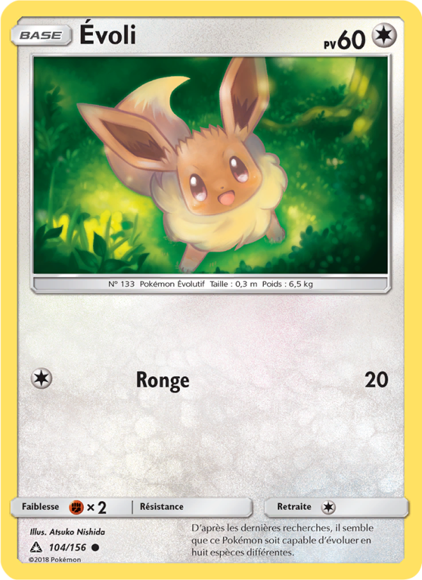 Évoli 104 — Ultra-Prisme (French Pokémon TCG card)