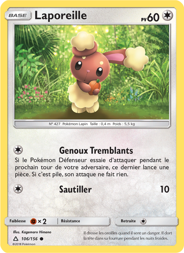 Laporeille 106 — Ultra-Prisme (French Pokémon TCG card)