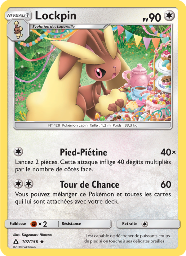 Lockpin 107 — Ultra-Prisme (French Pokémon TCG card)