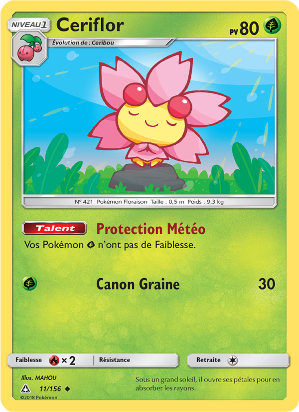 Ceriflor 11 — Ultra-Prisme (French Pokémon TCG card)