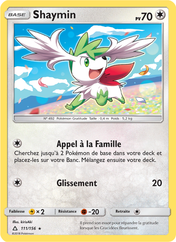 Shaymin 111 — Ultra-Prisme (French Pokémon TCG card)