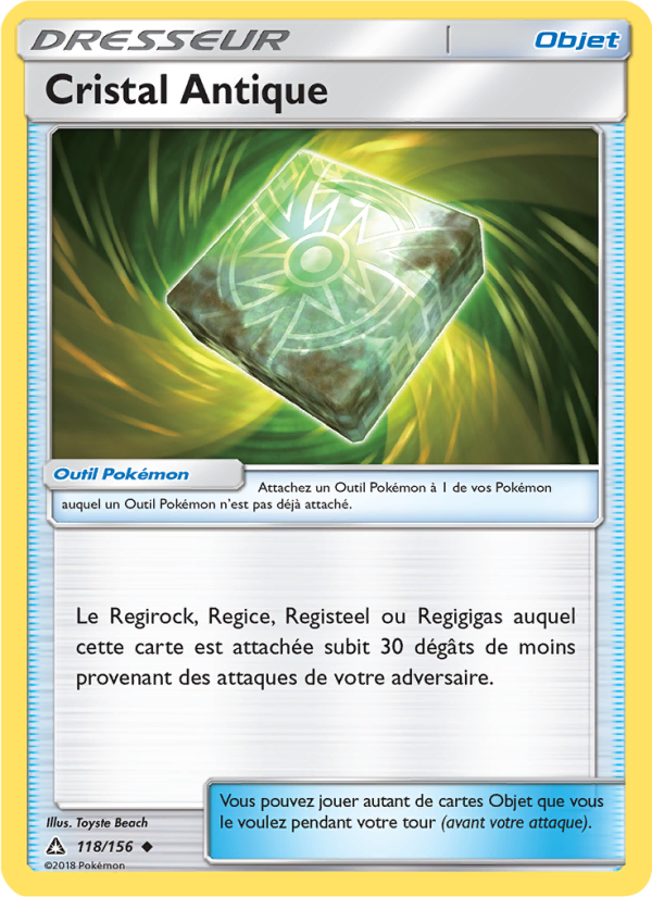 Cristal Antique 118 — Ultra-Prisme (French Pokémon TCG card)