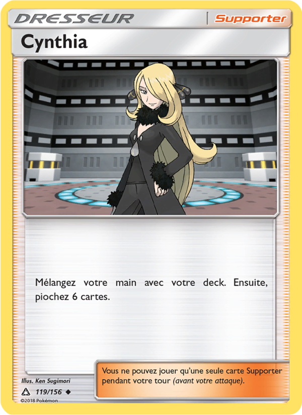 Cynthia 119 — Ultra-Prisme (French Pokémon TCG card)