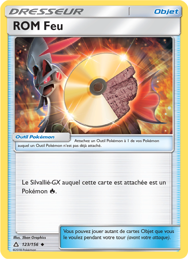 ROM Feu 123 — Ultra-Prisme (French Pokémon TCG card)
