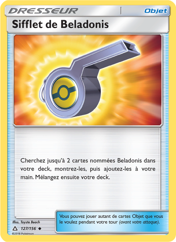 Sifflet de Beladonis 127 — Ultra-Prisme (French Pokémon TCG card)