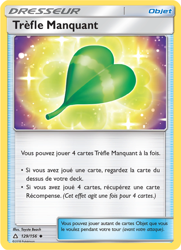 Trèfle Manquant 129 — Ultra-Prisme (French Pokémon TCG card)