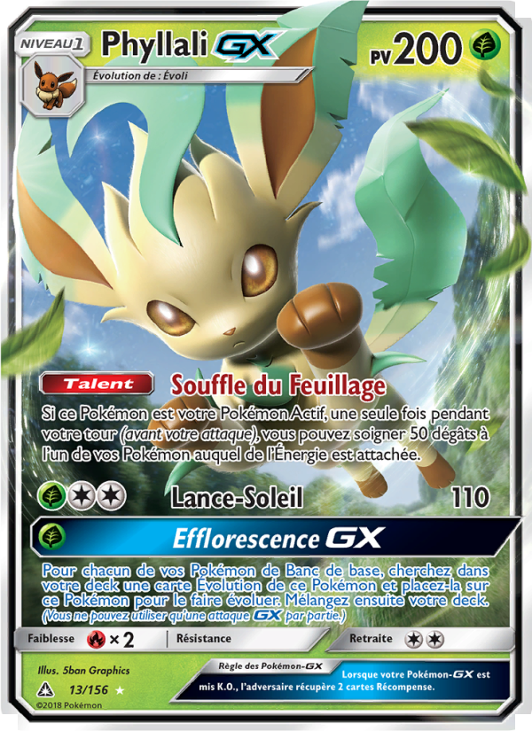 Phyllali GX 13 — Ultra-Prisme (French Pokémon TCG card)