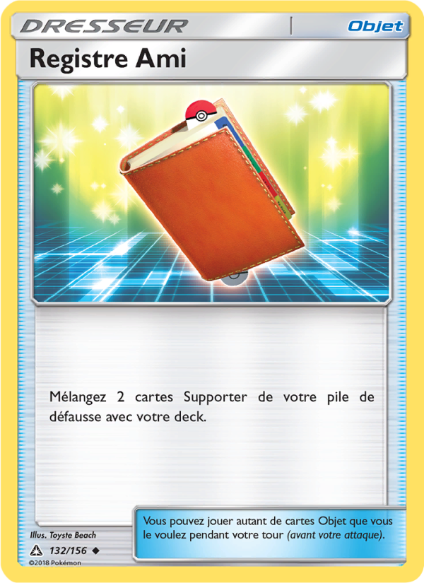 Registre Ami 132 — Ultra-Prisme (French Pokémon TCG card)