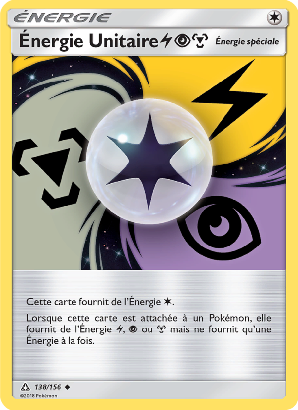 Énergie Unitaire LightningPsychicMetal 138 — Ultra-Prisme (French Pokémon TCG card)