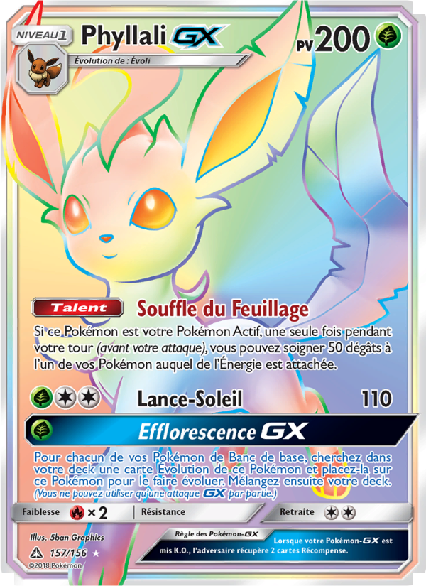 Phyllali GX 157 — Ultra-Prisme (French Pokémon TCG card)