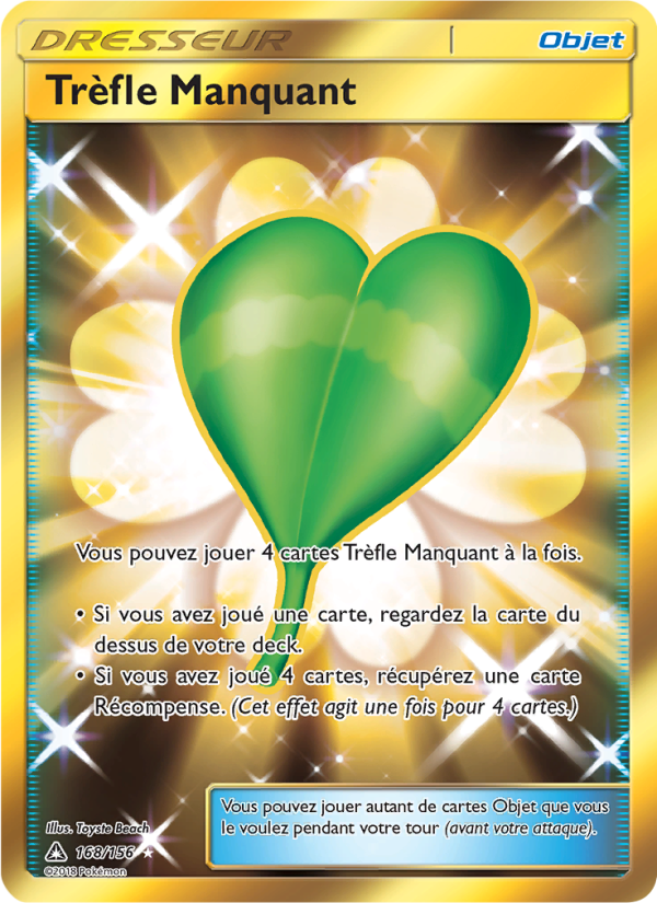 Trèfle Manquant 168 — Ultra-Prisme (French Pokémon TCG card)