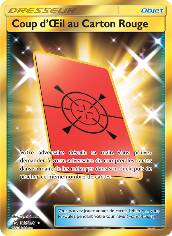 Coup d’Œil au Carton Rouge 169 — Ultra-Prisme (French Pokémon TCG card)