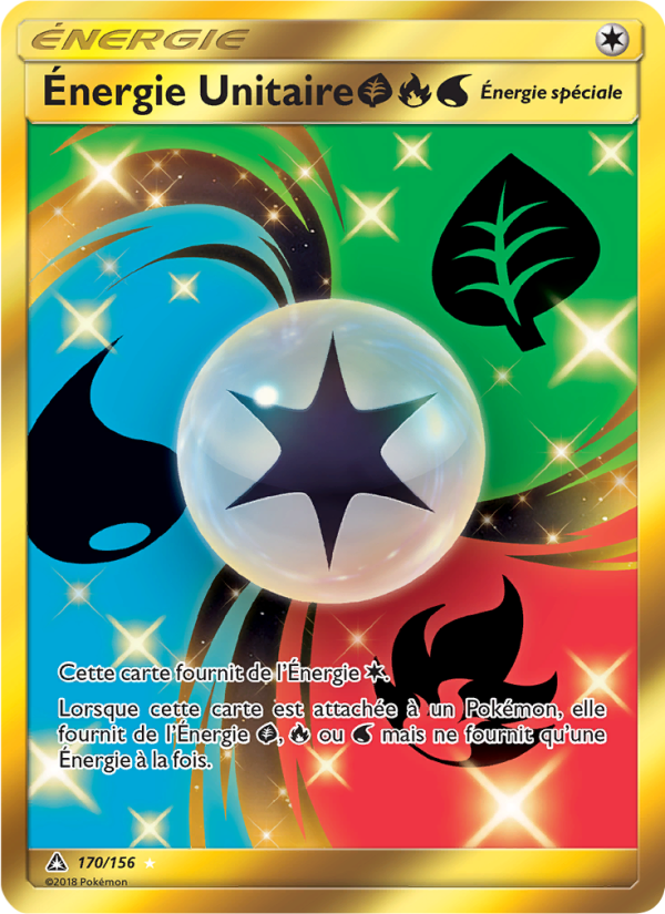 Énergie Unitaire GrassFireWater 170 — Ultra-Prisme (French Pokémon TCG card)