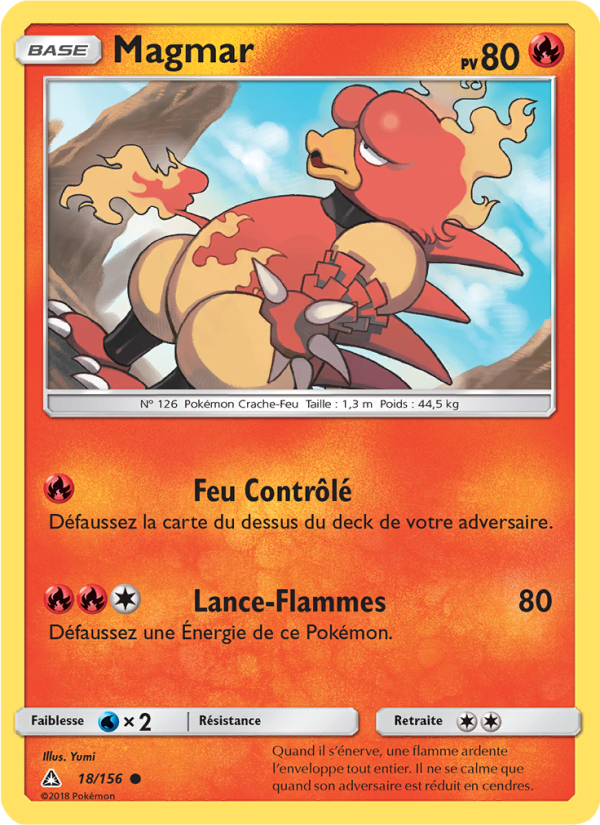 Magmar 18 — Ultra-Prisme (French Pokémon TCG card)