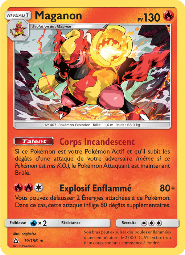 Maganon 19 — Ultra-Prisme (French Pokémon TCG card)
