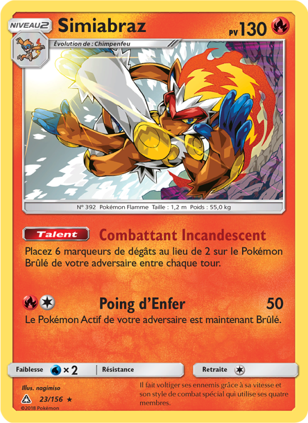 Simiabraz 23 — Ultra-Prisme (French Pokémon TCG card)