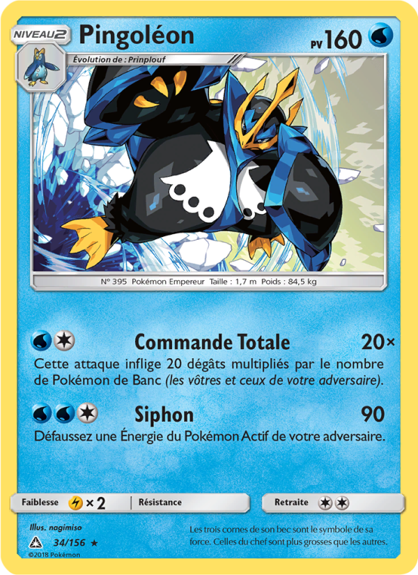 Pingoléon 34 — Ultra-Prisme (French Pokémon TCG card)