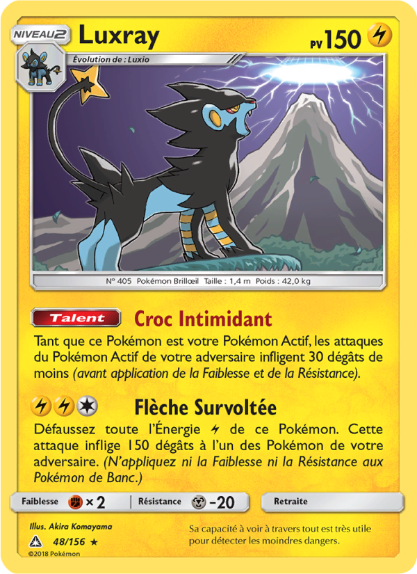 Luxray 48 — Ultra-Prisme (French Pokémon TCG card)